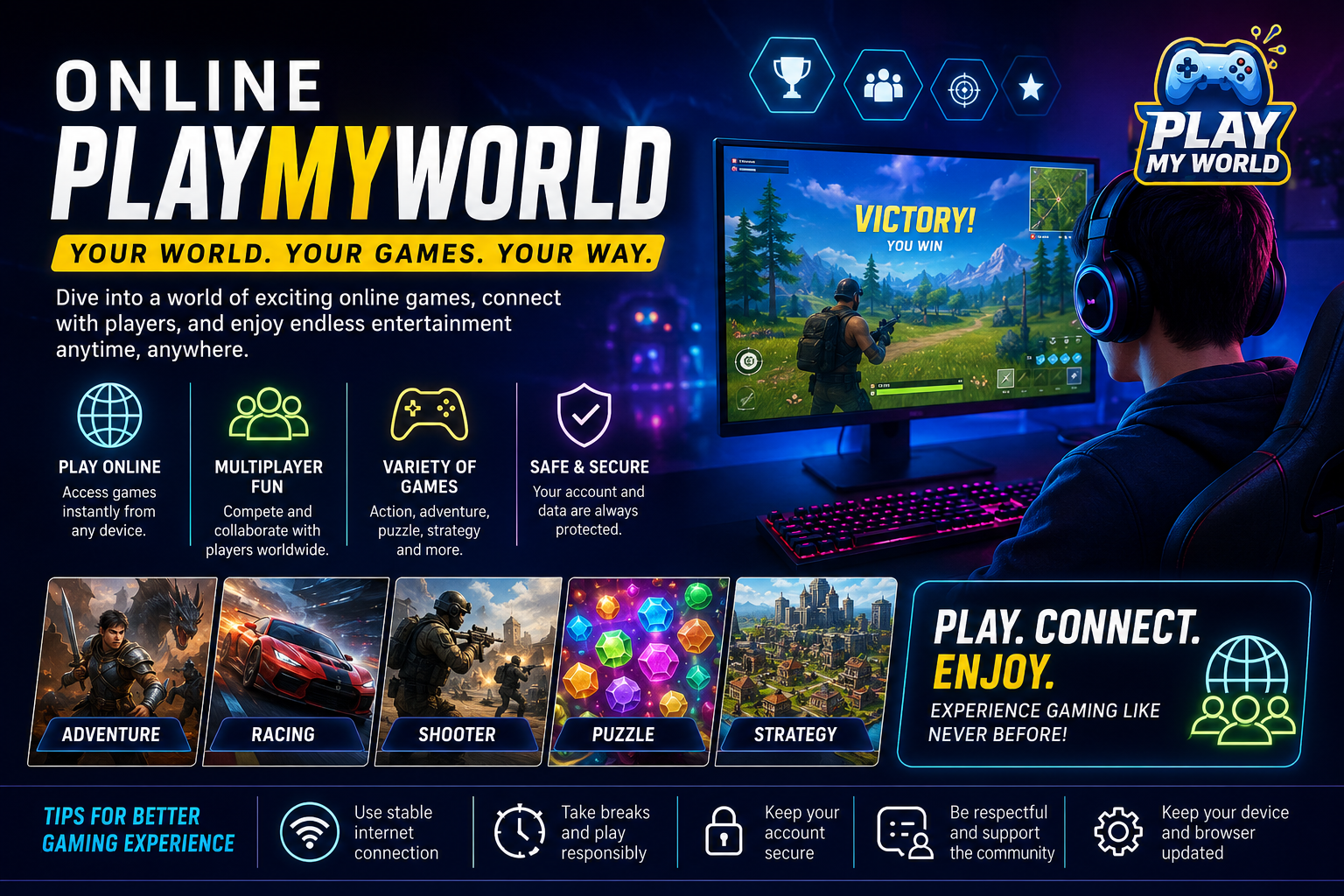 Online PlayMyWorld The Complete Guide to Smarter, Safer, and More Enjoyable Online Gaming