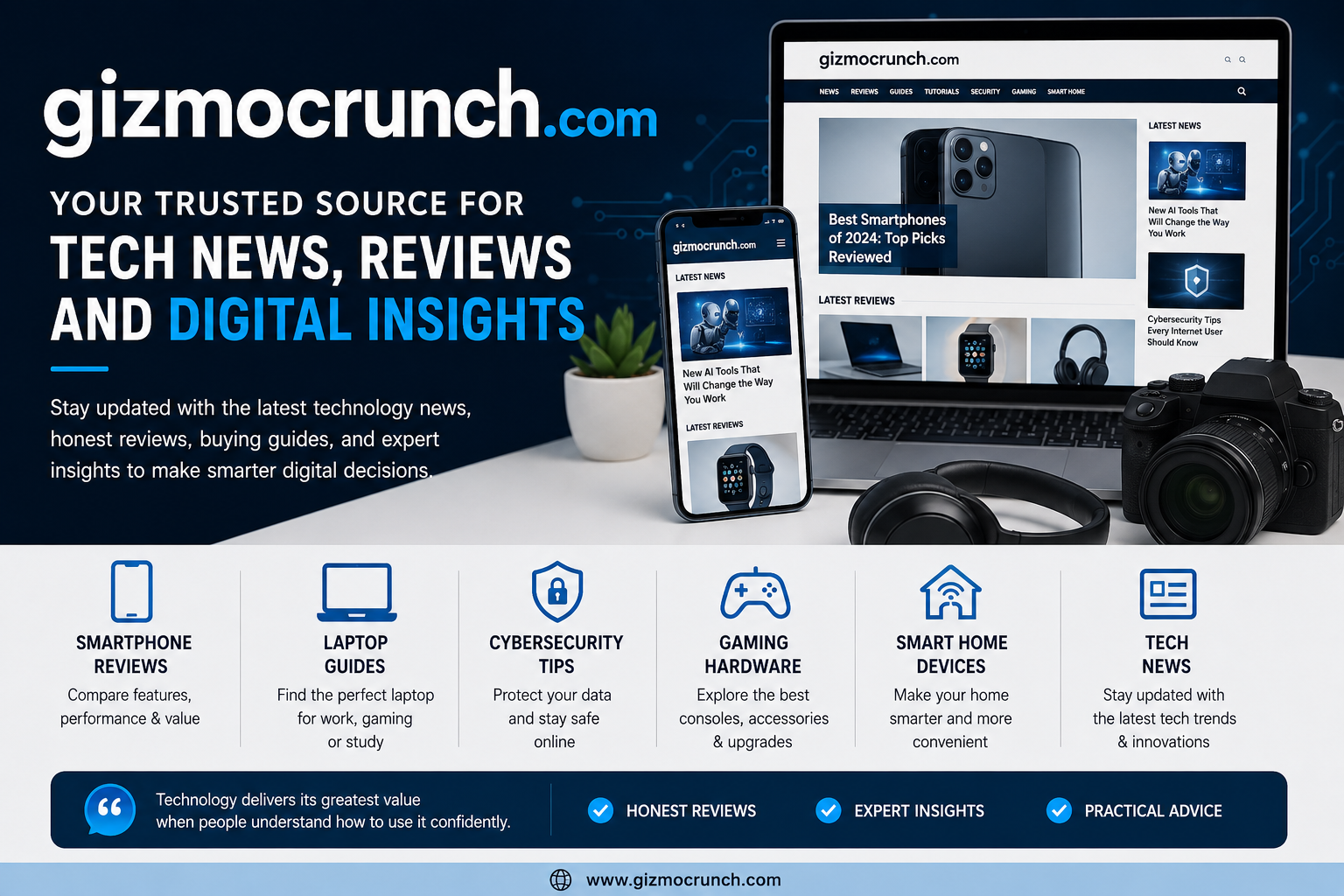 gizmocrunch.com Your Trusted Source for Technology News, Reviews, and Digital Insights