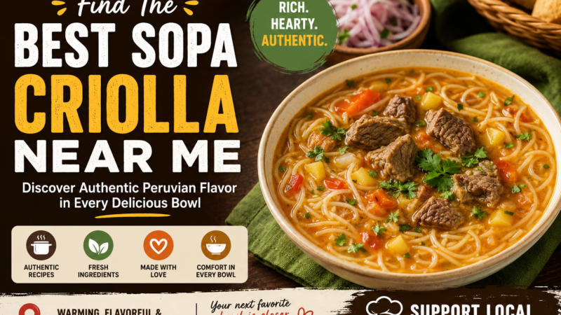 Best Sopa Criolla Near Me The Complete Guide to Finding Authentic, Flavorful Comfort Food